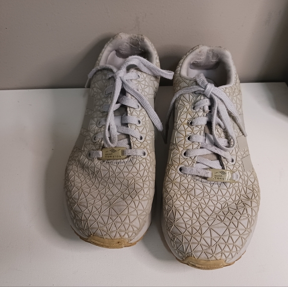 Men's Adidas ZX Flux torsion running trainer sneakers, size 8 color off white - Picture 3 of 7